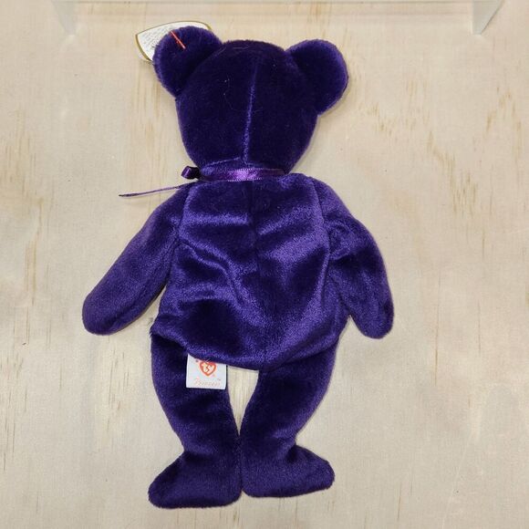 Vintage Ty "Princess Diana" Beanie Baby Bear 1997 PE Pellets Purple 472 - Picture 2 of 9